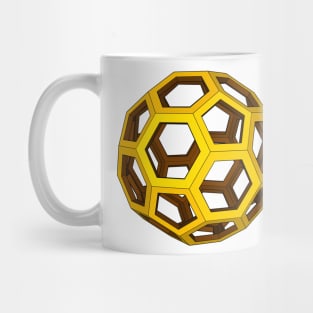 gmtrx lawal skeletal  truncated icosahedron Mug